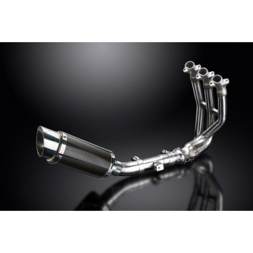 Delkevic volledig systeem Round Carbon 200mm zonder e-keur - Street Triple 675 (2013-2016)