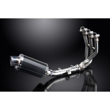 Delkevic volledig systeem Oval Carbon 225mm zonder e-keur - Street Triple 675 (2013-2016)