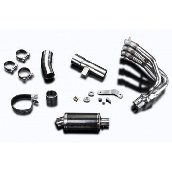 Delkevic volledig systeem Oval Carbon 225mm zonder e-keur - Street Triple 675 (2013-2016)