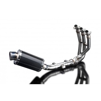 Delkevic volledig systeem Oval Carbon 225mm zonder e-keur - Street Triple 675 (2013-2016)