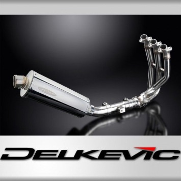 Delkevic volledig systeem Oval RVS 350mm zonder e-keur - Street Triple 675 (2013-2016)