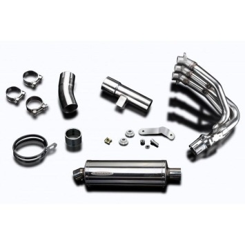 Delkevic volledig systeem Oval RVS 350mm zonder e-keur - Street Triple 675 (2013-2016)