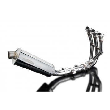 Delkevic volledig systeem Oval RVS 350mm zonder e-keur - Street Triple 675 (2013-2016)