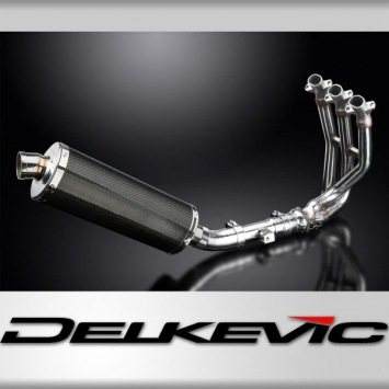 Delkevic volledig systeem Oval Carbon 350mm zonder e-keur - Street Triple 675 (2013-2016)