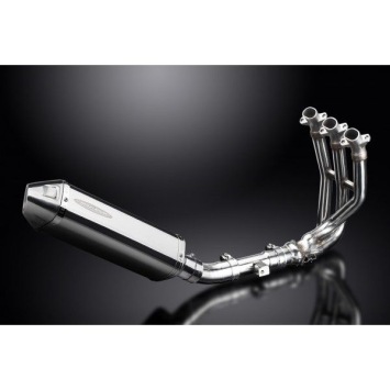 Delkevic volledig systeem Tri-Oval RVS 320mm zonder e-keur - Street Triple 675 (2013-2016)