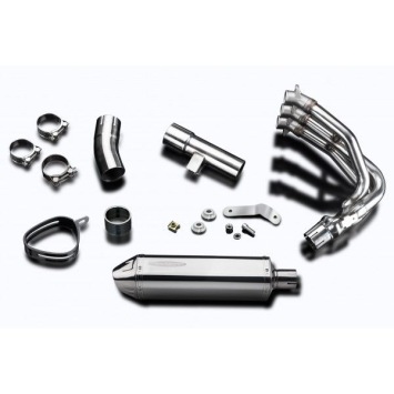 Delkevic volledig systeem Tri-Oval RVS 320mm zonder e-keur - Street Triple 675 (2013-2016)