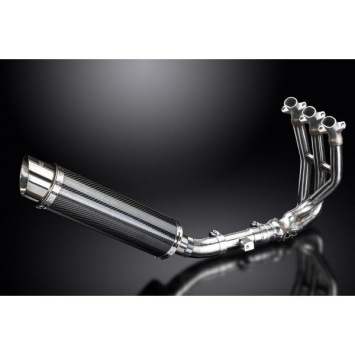 Delkevic volledig systeem Round Carbon 350mm zonder e-keur - Street Triple 675 (2013-2016)