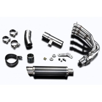 Delkevic volledig systeem Round Carbon 350mm zonder e-keur - Street Triple 675 (2013-2016)