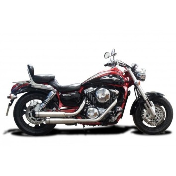 Delkevic volledig systeem Round RVS 410mm zonder e-keur - VN1500 VN1600 96-08