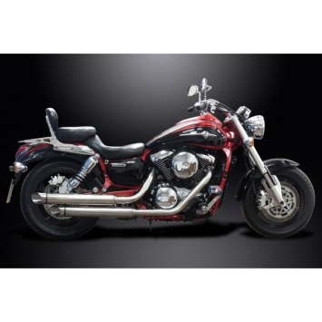 Delkevic volledig systeem Round RVS 550mm zonder e-keur - VN1500 VN1600 96-08