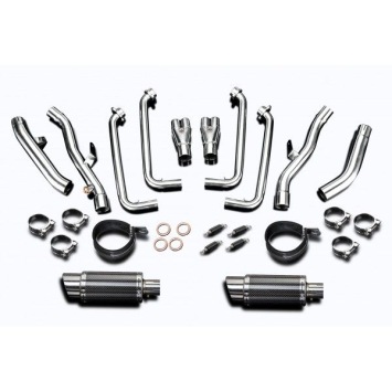 Delkevic volledig systeem Round Carbon 200mm zonder e-keur - FJR1300 (2001-2005)