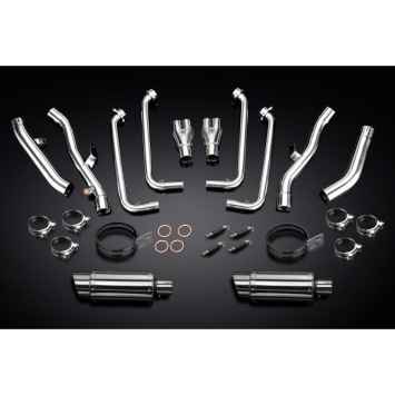 Delkevic volledig systeem Round RVS 200mm zonder e-keur - FJR1300 (2001-2005)