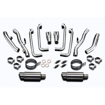 Delkevic volledig systeem Round RVS 200mm zonder e-keur - FJR1300 (2001-2005)