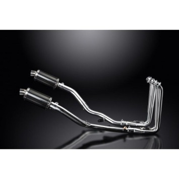 Delkevic Auspuffanlage Oval Carbon 225mm ohne EG-BE - FJR1300 (2001-2005)