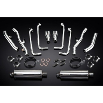 Delkevic volledig systeem Oval RVS 350mm zonder e-keur - FJR1300 (2001-2005)