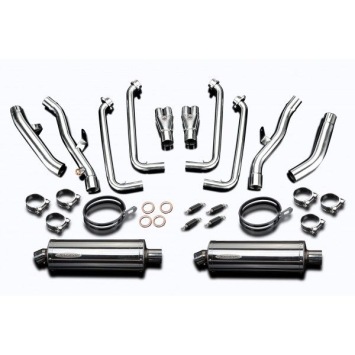 Delkevic volledig systeem Oval RVS 350mm zonder e-keur - FJR1300 (2001-2005)