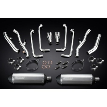 Delkevic volledig systeem X-Oval Titanium 343mm zonder e-keur - FJR1300 (2001-2005)