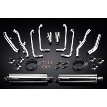 Delkevic volledig systeem Oval RVS 450mm zonder e-keur - FJR1300 (2001-2005)