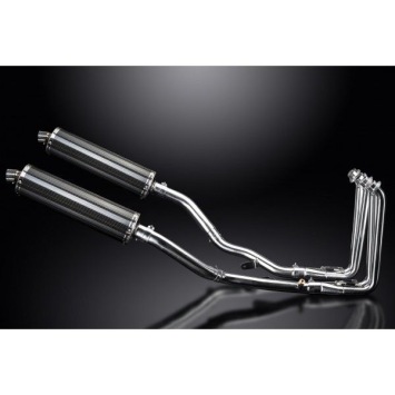 Delkevic Auspuffanlage Oval Carbon 450mm ohne EG-BE - FJR1300 (2001-2005)