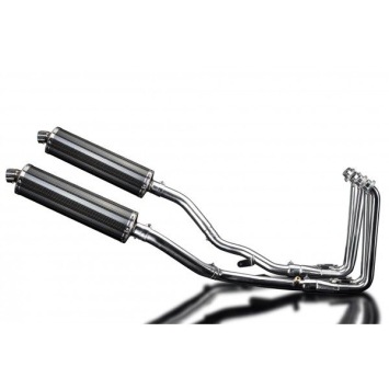 Delkevic Auspuffanlage Oval Carbon 450mm ohne EG-BE - FJR1300 (2001-2005)