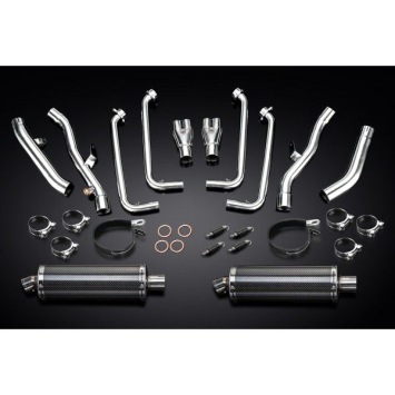 Delkevic volledig systeem Oval Carbon 350mm zonder e-keur - FJR1300 (2001-2005)