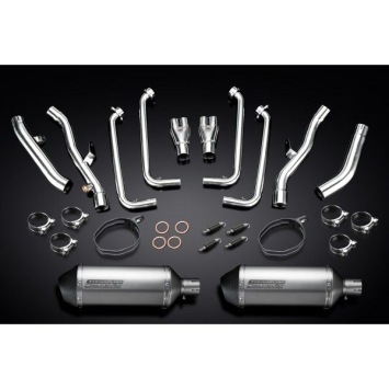 Delkevic Auspuffanlage X-Oval Titanium 260mm ohne EG-BE - FJR1300 (2001-2005)