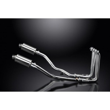 Delkevic Auspuffanlage Oval Edelstahl 225mm ohne EG-BE - FJR1300 (2001-2005)