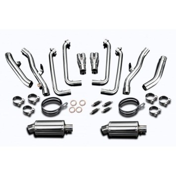 Delkevic Auspuffanlage Oval Edelstahl 225mm ohne EG-BE - FJR1300 (2001-2005)