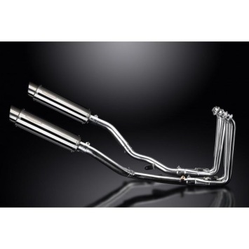 Delkevic Auspuffanlage Round Edelstahl 350mm ohne EG-BE - FJR1300 (2001-2005)