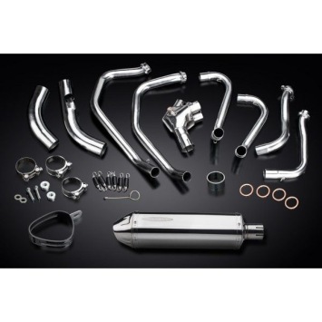 Delkevic volledig systeem Tri-Oval RVS 320mm zonder e-keur - VFR800X CROSSRUNNER 2011-14