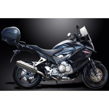 Delkevic volledig systeem Tri-Oval RVS 320mm zonder e-keur - VFR800X CROSSRUNNER 2011-14
