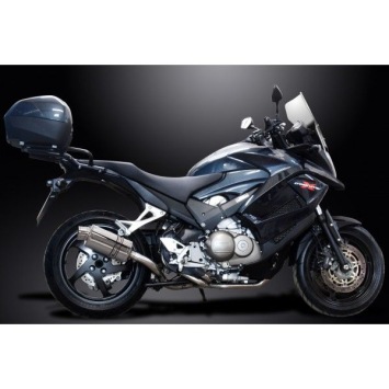 Delkevic volledig systeem Oval RVS 225mm zonder e-keur - VFR800X CROSSRUNNER 2011-14