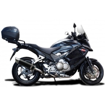 Delkevic volledig systeem Round Carbon 350mm zonder e-keur - VFR800X CROSSRUNNER 2011-14
