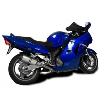 Delkevic slip-on kit X-Oval Titanium 260mm zonder e-keur - CBR1100XX BLACKBIRD (1996-2009)