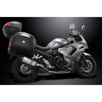 Delkevic slip-on kit X-Oval Titanium 260mm zonder e-keur - GSX1250FA (2010-2016)