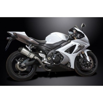 Delkevic slip-on kit X-Oval Titanium 260mm zonder e-keur - GSX-R1000K7-K8 (2007-2008)