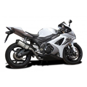 Delkevic slip-on kit X-Oval Titanium 260mm zonder e-keur - GSX-R1000K7-K8 (2007-2008)