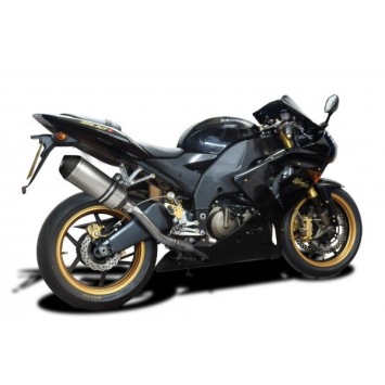 Delkevic slip-on kit X-Oval Titanium 260mm zonder e-keur - ZX-10R NINJA (2004-2005)