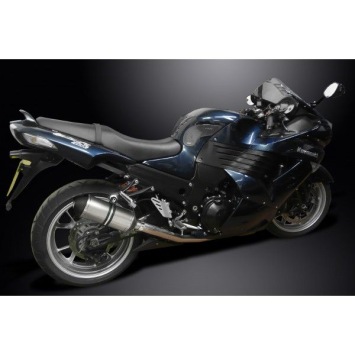 Delkevic slip-on kit X-Oval Titanium 260mm zonder e-keur - ZZR1400/ZX14 (2006-2007)