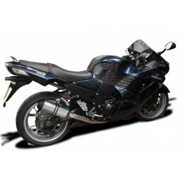 Delkevic slip-on kit X-Oval Titanium 260mm zonder e-keur - ZZR1400/ZX14 (2006-2007)