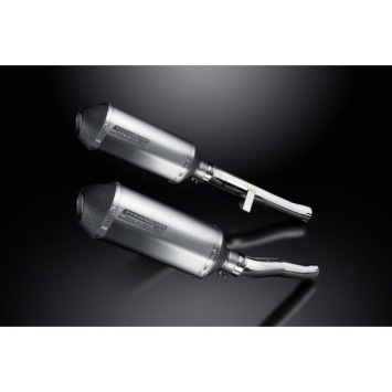 Delkevic slip-on kit X-Oval Titanium 260mm zonder e-keur - GSX1400 K2-K4 (2001-2004)