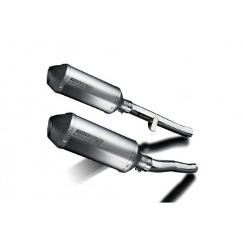 Delkevic slip-on kit X-Oval Titanium 260mm zonder e-keur - GSX1400 K2-K4 (2001-2004)