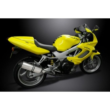 Delkevic slip-on kit X-Oval Titanium 343mm zonder e-keur - VTR1000F Firestorm (1997-2003)