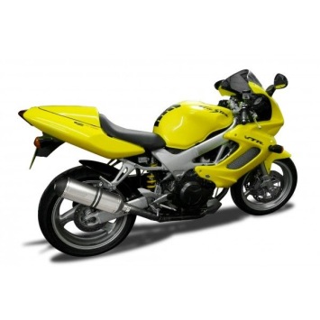 Delkevic slip-on kit X-Oval Titanium 343mm zonder e-keur - VTR1000F Firestorm (1997-2003)