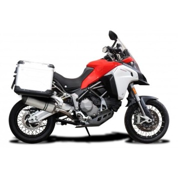 Delkevic slip-on kit X-Oval Titanium 343mm zonder e-keur - MULTISTRADA 1200 ENDURO (2016-2018)