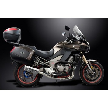 Delkevic volledig systeem Round RVS 200mm zonder e-keur - VERSYS 1000 10-14