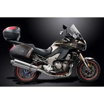 Delkevic volledig systeem Oval RVS 450mm zonder e-keur - VERSYS 1000 10-14