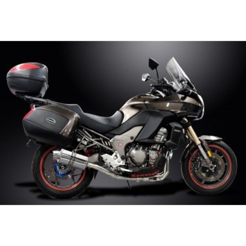 Delkevic volledig systeem Oval RVS 225mm zonder e-keur - VERSYS 1000 10-14