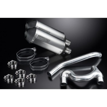 Delkevic slip-on kit X-Oval Titanium 260mm zonder e-keur - VFR800 VTec (2002-2013)