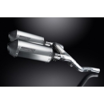 Delkevic slip-on kit X-Oval Titanium 260mm zonder e-keur - VFR800 VTec (2002-2013)